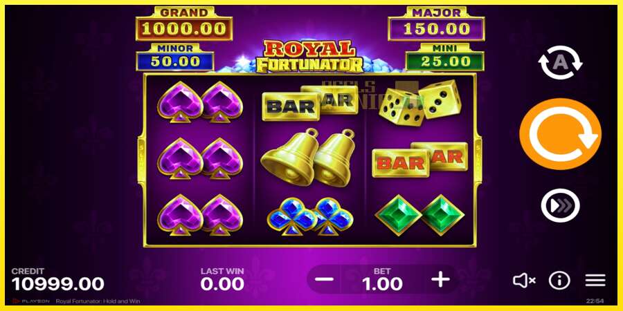 Riktiga pengar med en spelautomat Royal Fortunator: Hold and Win, bild 2