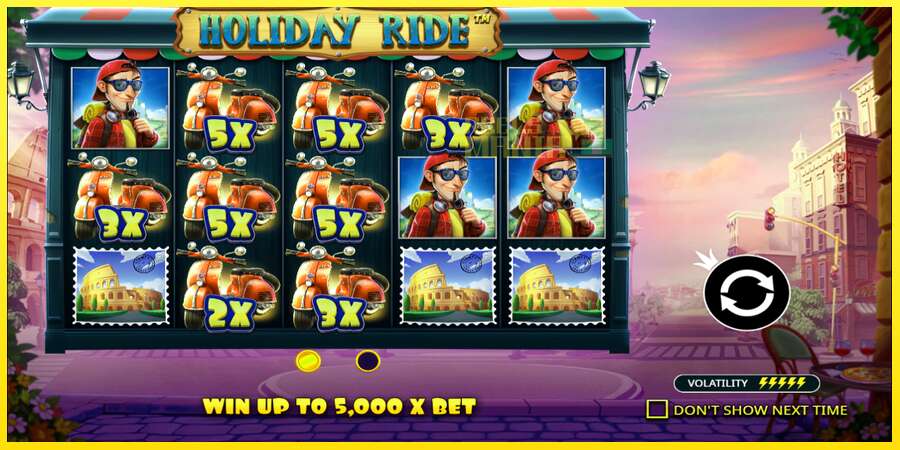 Riktiga pengar med en spelautomat Holiday Ride, bild 1