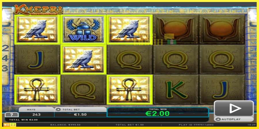 Riktiga pengar med en spelautomat Khepri The Eternal God, bild 3