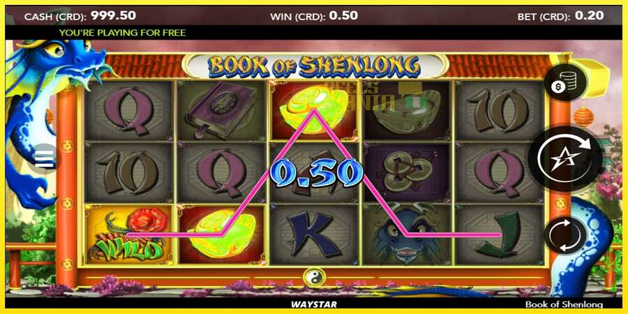 Riktiga pengar med en spelautomat Book of Shenlong, bild 2