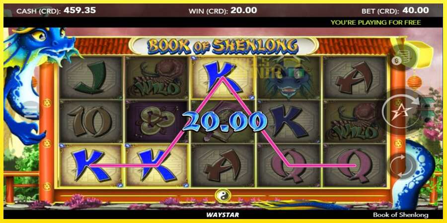 Riktiga pengar med en spelautomat Book of Shenlong, bild 4