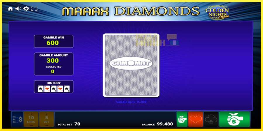 Riktiga pengar med en spelautomat Maaax Diamonds Golden Nights, bild 5