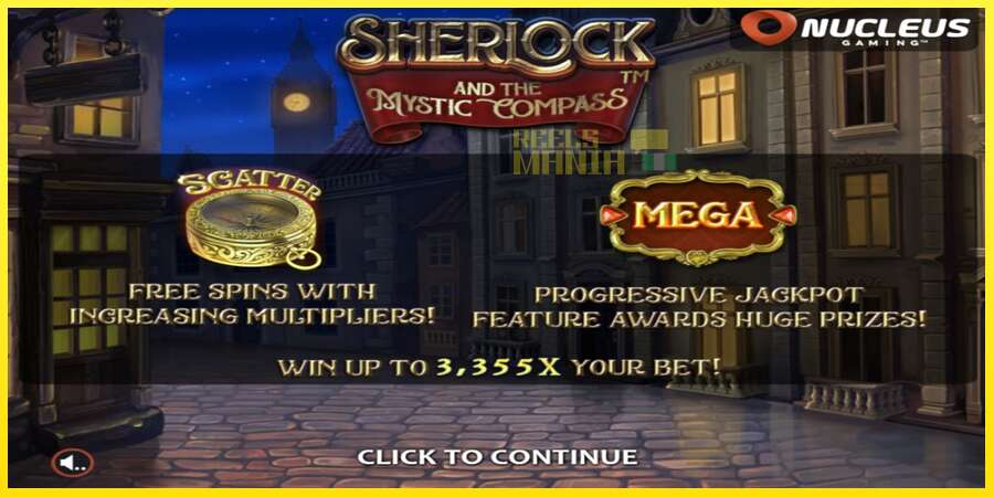 Riktiga pengar med en spelautomat Sherlock and the Mystic Compass, bild 1