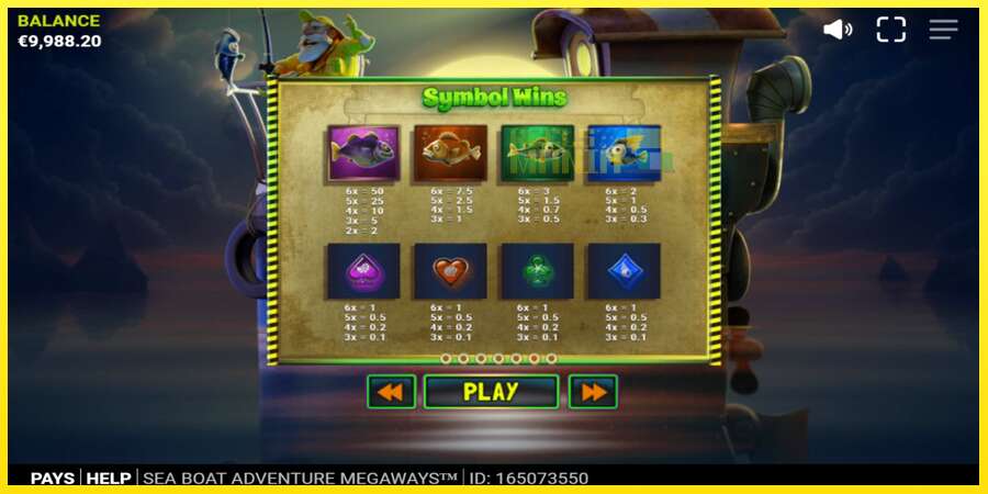 Riktiga pengar med en spelautomat Sea Boat Adventure Megaways, bild 5