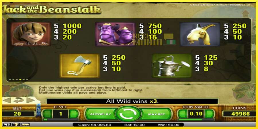 Riktiga pengar med en spelautomat Jack’s Beanstalk, bild 4