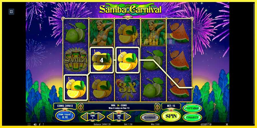 Riktiga pengar med en spelautomat Samba Carnival, bild 9