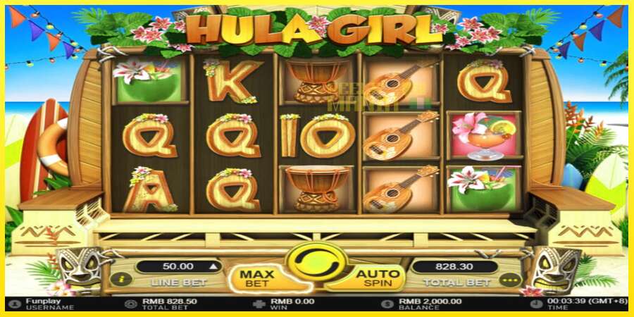 Riktiga pengar med en spelautomat Hula Girl, bild 2