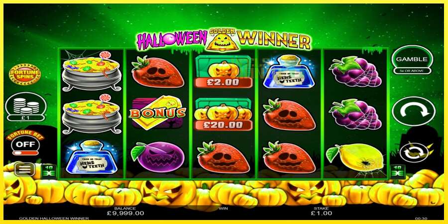 Riktiga pengar med en spelautomat Halloween Golden Winner, bild 2