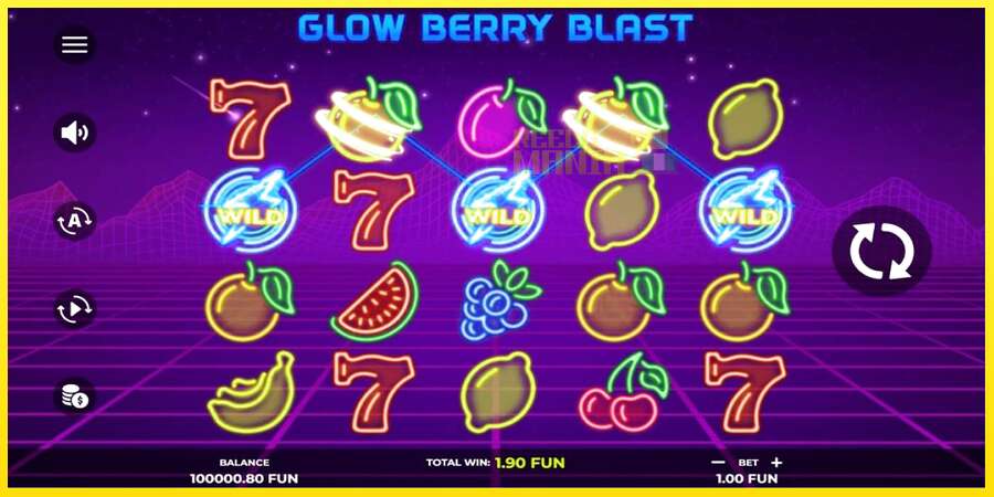 Riktiga pengar med en spelautomat Glow Berry Blast, bild 2