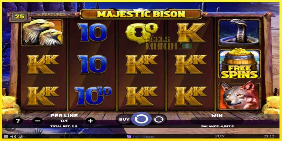 Riktiga pengar med en spelautomat Majestic Bison, bild 2