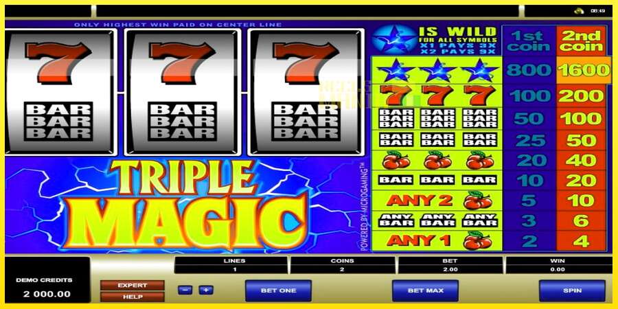 Riktiga pengar med en spelautomat Triple Magic, bild 1