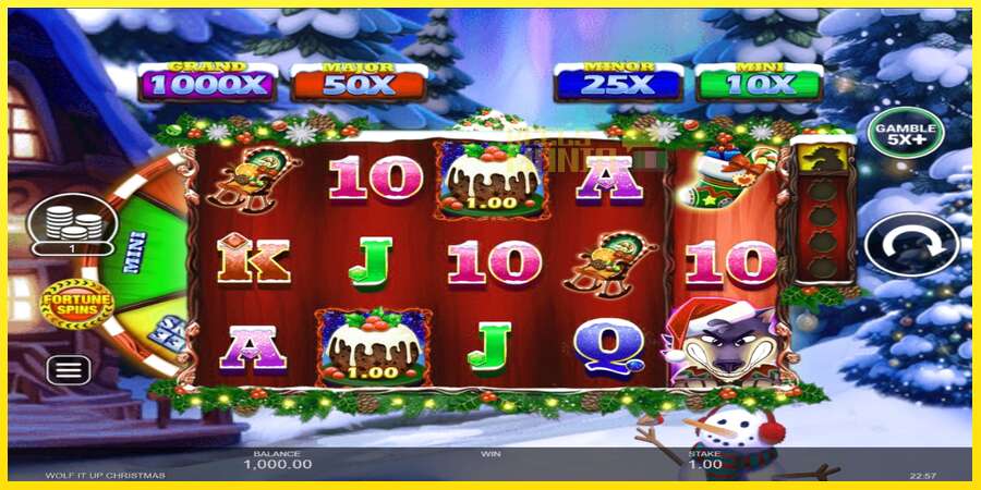 Riktiga pengar med en spelautomat Wolf It Up Christmas, bild 2