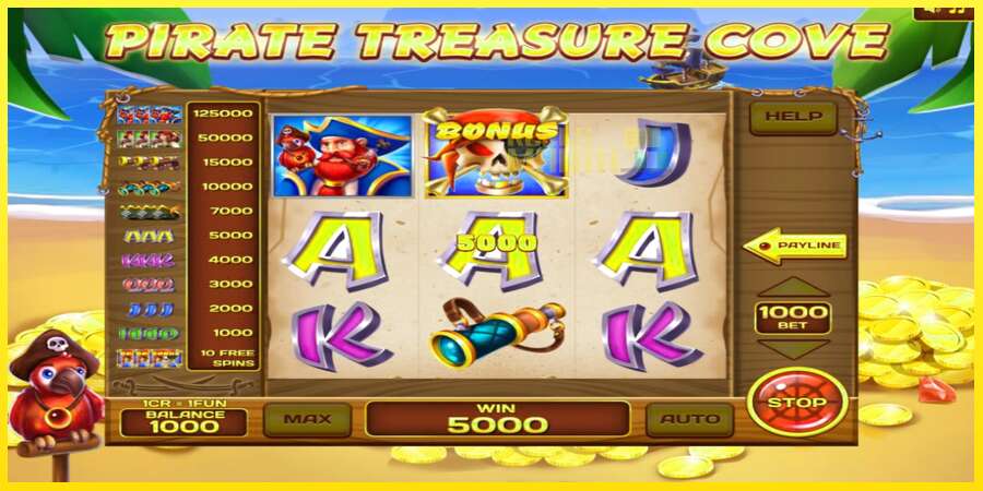 Riktiga pengar med en spelautomat Pirate Treasure Cove 3x3, bild 2