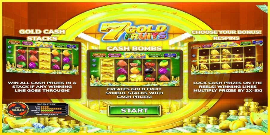 Riktiga pengar med en spelautomat 7 Gold Fruits, bild 1