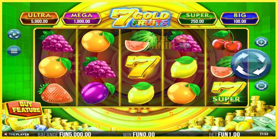 Riktiga pengar med en spelautomat 7 Gold Fruits, bild 2