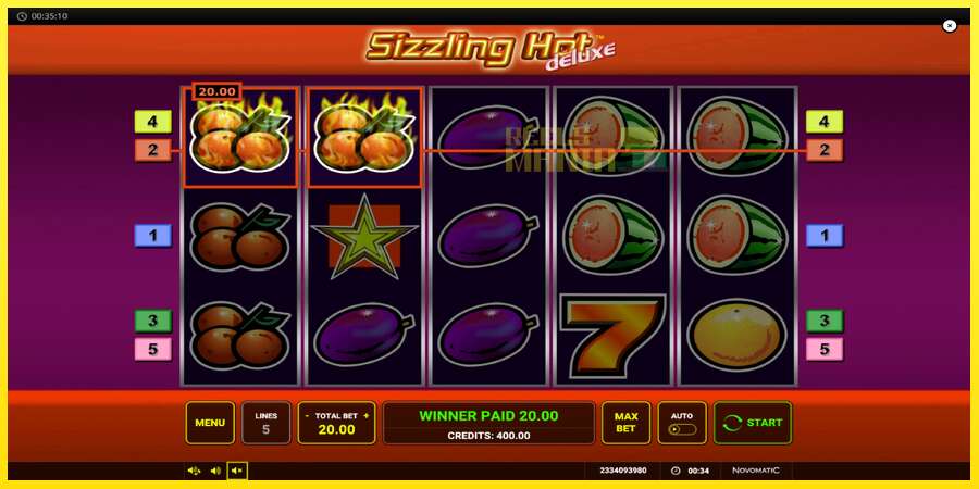 Riktiga pengar med en spelautomat Sizzling Hot Deluxe, bild 5