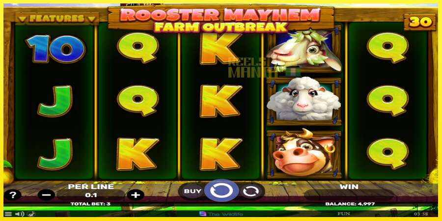 Riktiga pengar med en spelautomat Rooster Mayhem Farm Outbreak, bild 2