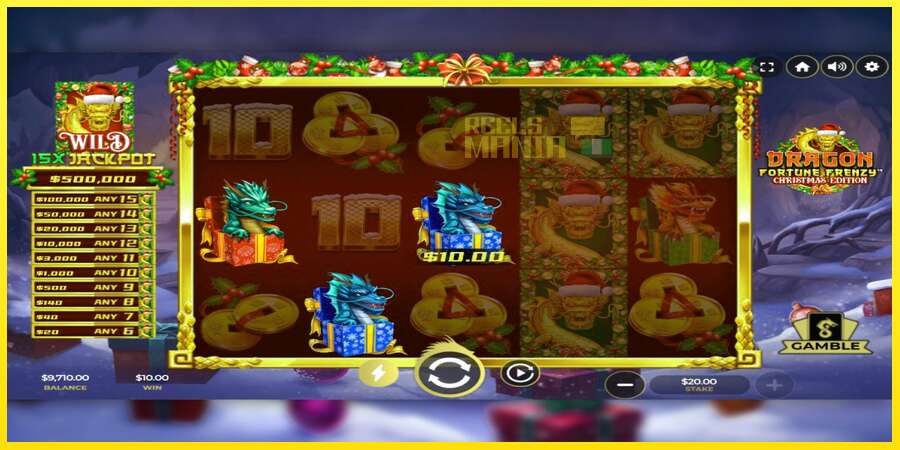 Riktiga pengar med en spelautomat Dragon Fortune Frenzy Christmas Edition, bild 3