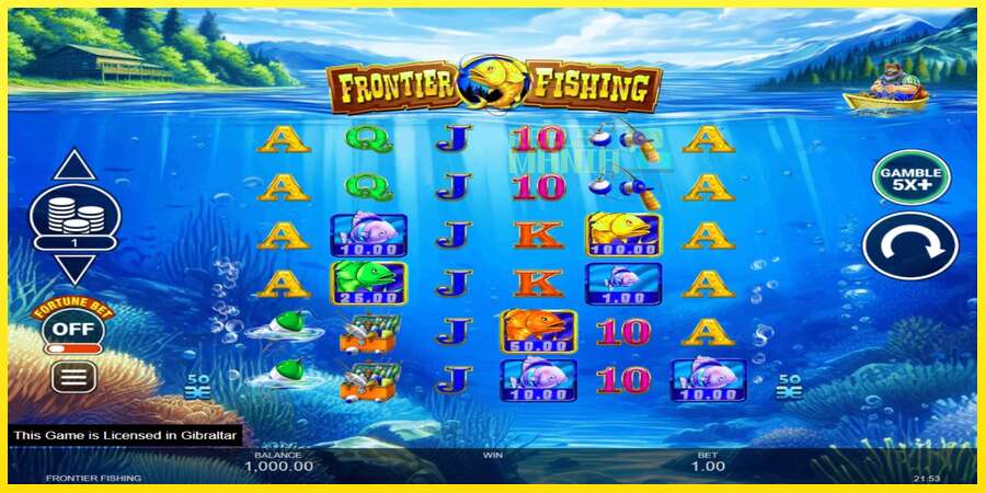 Riktiga pengar med en spelautomat Frontier Fishing, bild 2