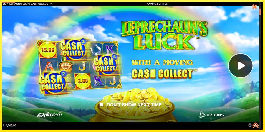 Riktiga pengar med en spelautomat Leprechauns Luck Cash Collect Megaways PowerPlay Jackpot, bild 1