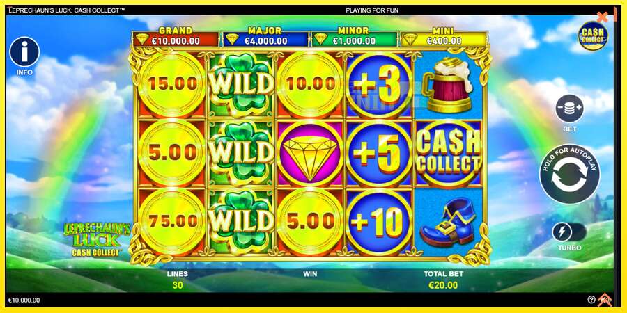 Riktiga pengar med en spelautomat Leprechauns Luck Cash Collect Megaways PowerPlay Jackpot, bild 2