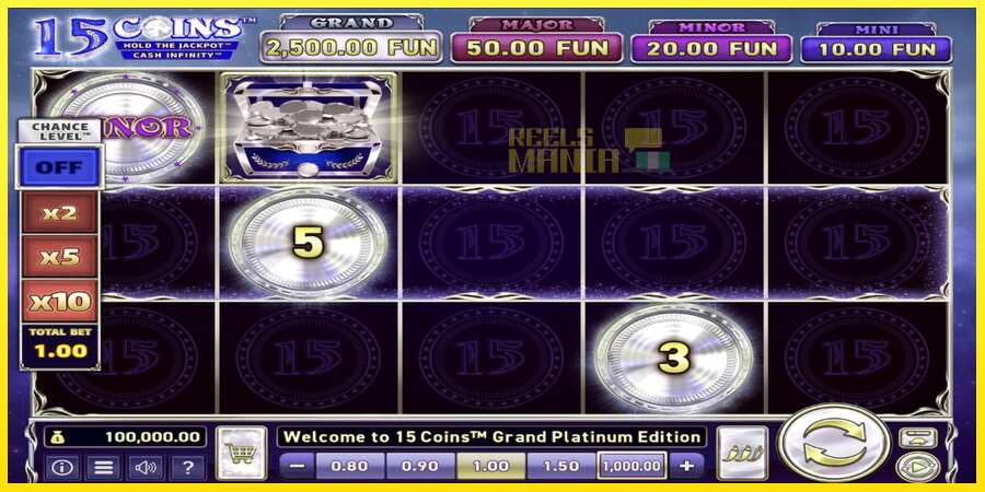 Riktiga pengar med en spelautomat 15 Coins Grand Platinum Edition, bild 2