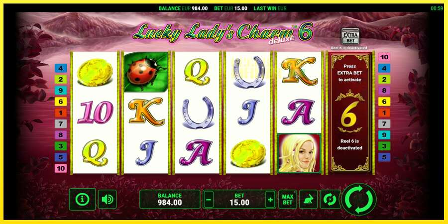 Riktiga pengar med en spelautomat Lucky Ladys Charm Deluxe 6, bild 2