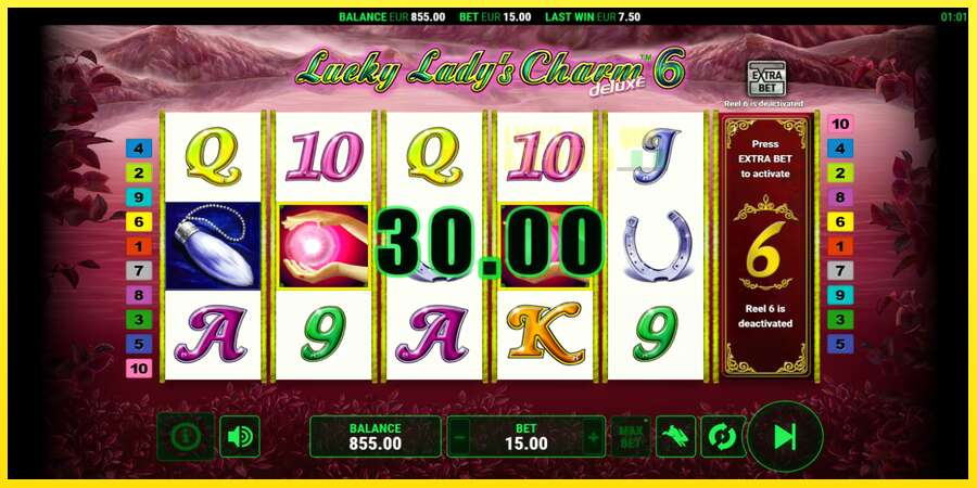 Riktiga pengar med en spelautomat Lucky Ladys Charm Deluxe 6, bild 3