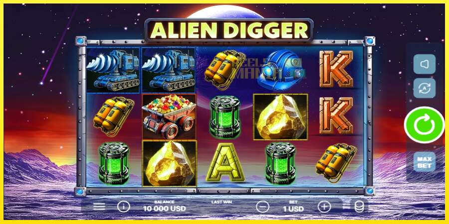 Riktiga pengar med en spelautomat Alien Digger, bild 1