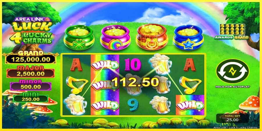 Riktiga pengar med en spelautomat Area Link Luck 4 Lucky Charms, bild 4