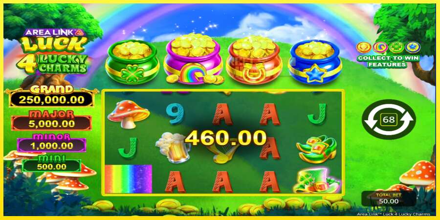 Riktiga pengar med en spelautomat Area Link Luck 4 Lucky Charms, bild 6