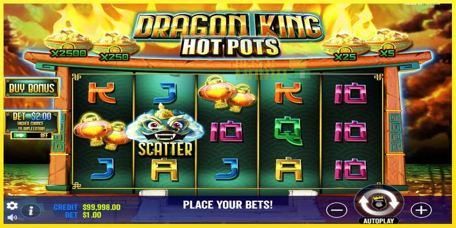 Riktiga pengar med en spelautomat Dragon King Hot Pots, bild 2