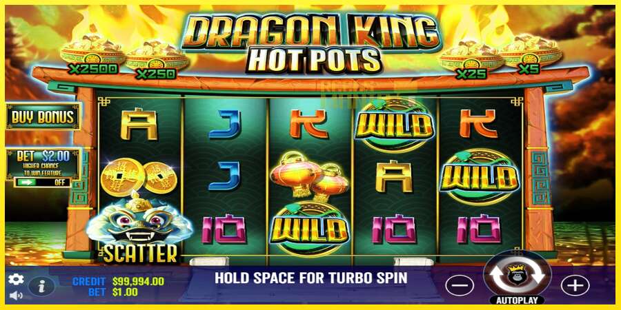 Riktiga pengar med en spelautomat Dragon King Hot Pots, bild 3