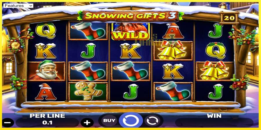 Riktiga pengar med en spelautomat Snowing Gifts 3, bild 1