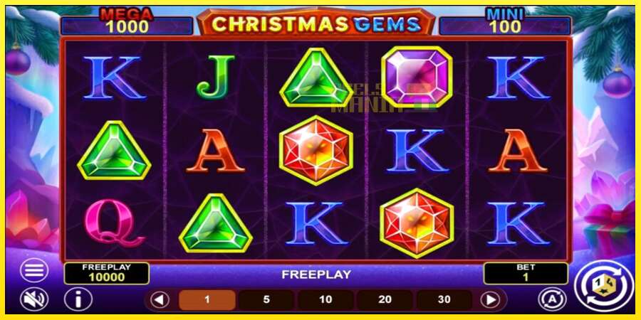 Riktiga pengar med en spelautomat Christmas Gems Hold & Win, bild 2