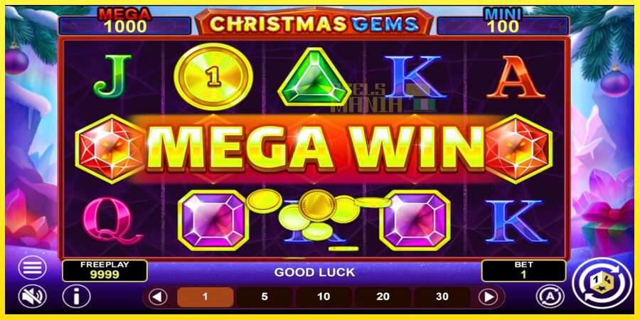 Riktiga pengar med en spelautomat Christmas Gems Hold & Win, bild 3