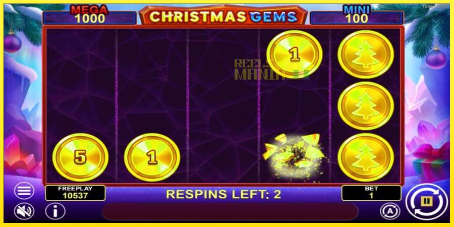 Riktiga pengar med en spelautomat Christmas Gems Hold & Win, bild 5