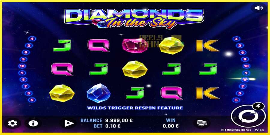 Riktiga pengar med en spelautomat Diamonds In The Sky, bild 1