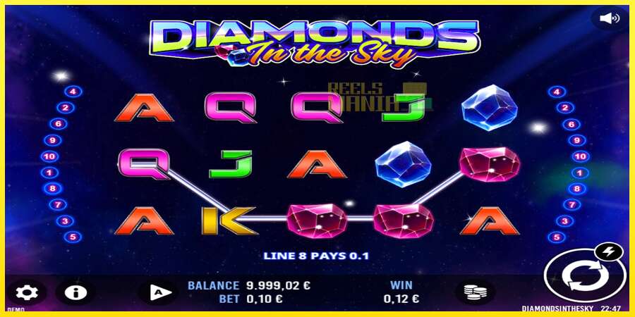 Riktiga pengar med en spelautomat Diamonds In The Sky, bild 2