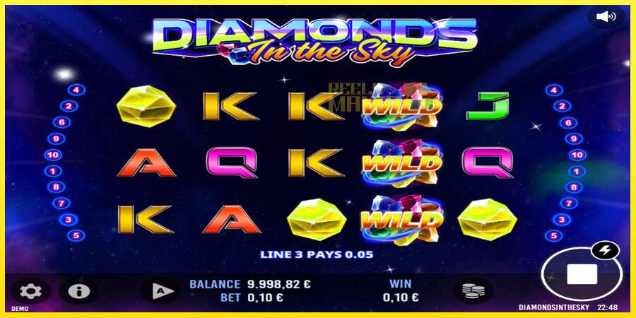 Riktiga pengar med en spelautomat Diamonds In The Sky, bild 3