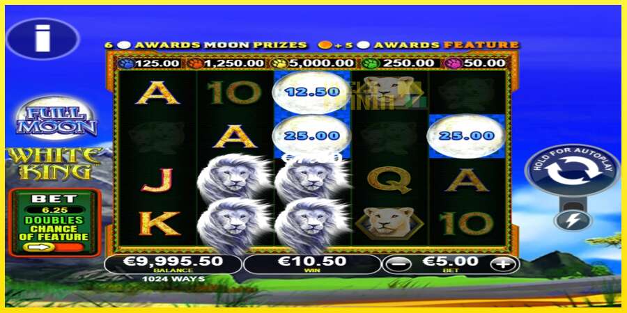 Riktiga pengar med en spelautomat Full Moon: White King PowerPlay Jackpot, bild 2