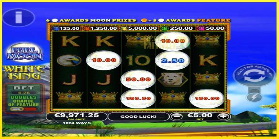 Riktiga pengar med en spelautomat Full Moon: White King PowerPlay Jackpot, bild 3