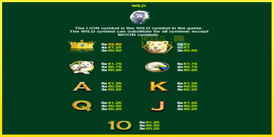 Riktiga pengar med en spelautomat Full Moon: White King PowerPlay Jackpot, bild 6