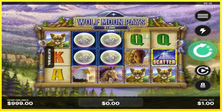 Riktiga pengar med en spelautomat Wolf Moon Pays, bild 2