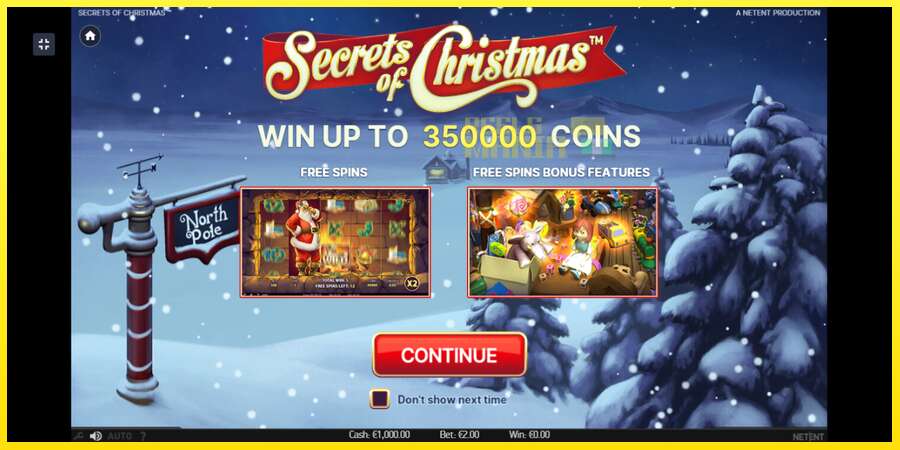 Riktiga pengar med en spelautomat Secrets of Christmas, bild 1