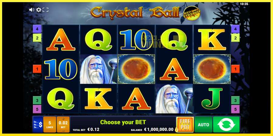 Riktiga pengar med en spelautomat Crystal Ball Red Hot Firepot, bild 2