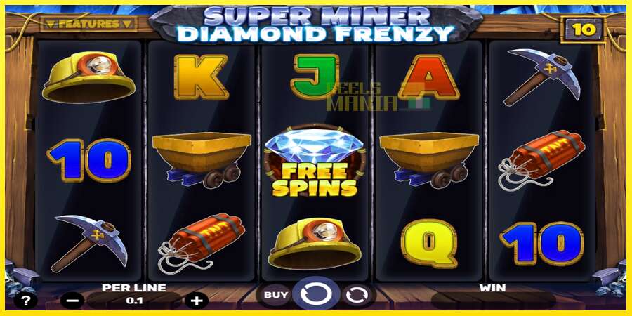 Riktiga pengar med en spelautomat Super Miner - Diamond Frenzy, bild 1