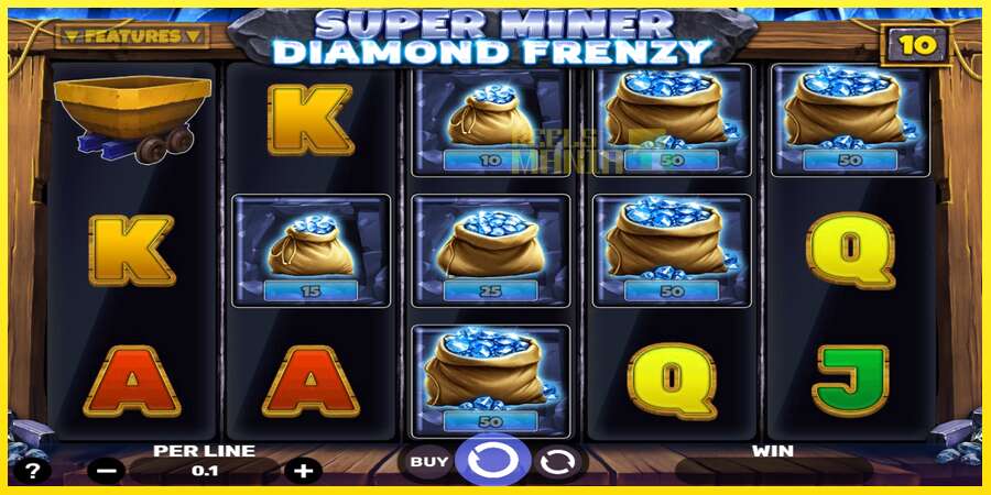 Riktiga pengar med en spelautomat Super Miner - Diamond Frenzy, bild 2