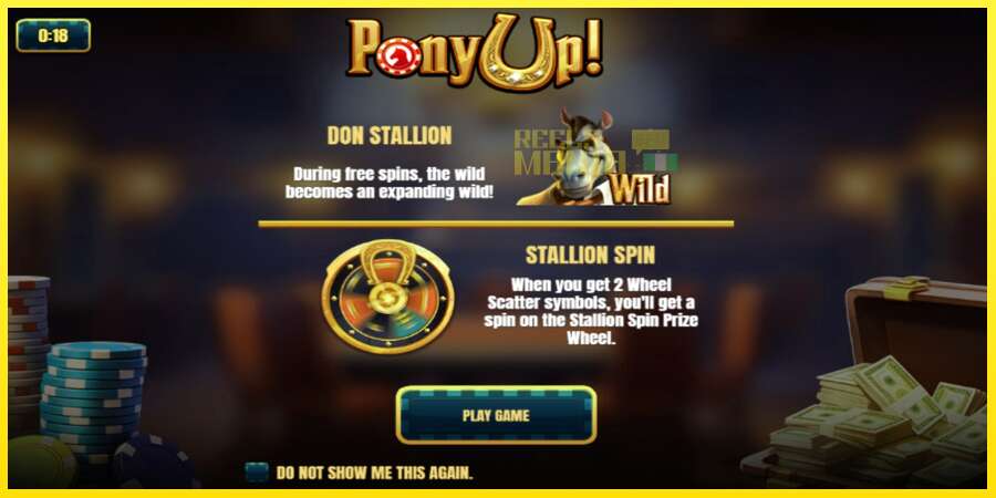 Riktiga pengar med en spelautomat Pony Up, bild 1