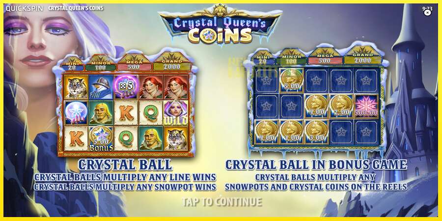 Riktiga pengar med en spelautomat Crystal Queens Coins, bild 1